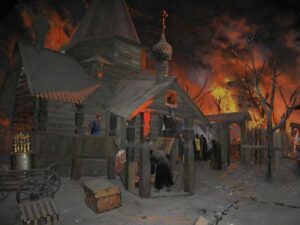Пожар в Славянске фото